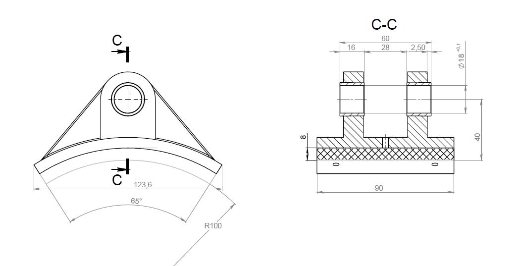 Колодка для ТКГ-200 Колодка для ТКГ-200